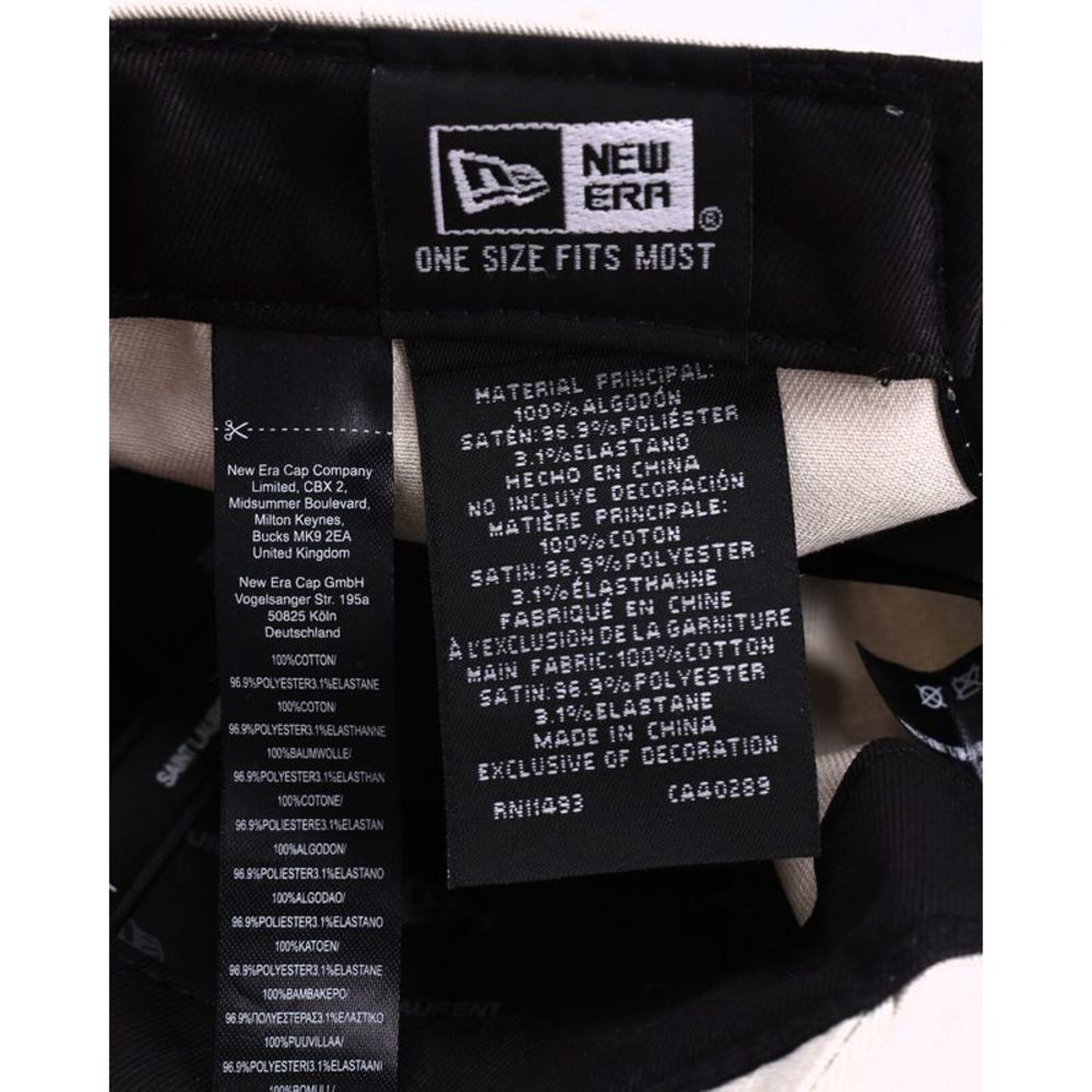 Saint Laurent x New Era Cassandre Cap in White Cotton - Picture 7 of 8